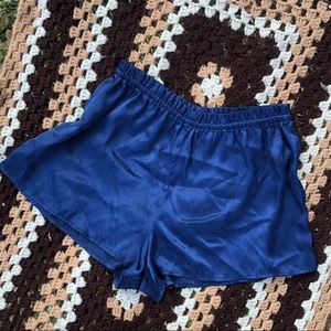 Vintage Victoria’s Secret Dark Blue Satin Shorts